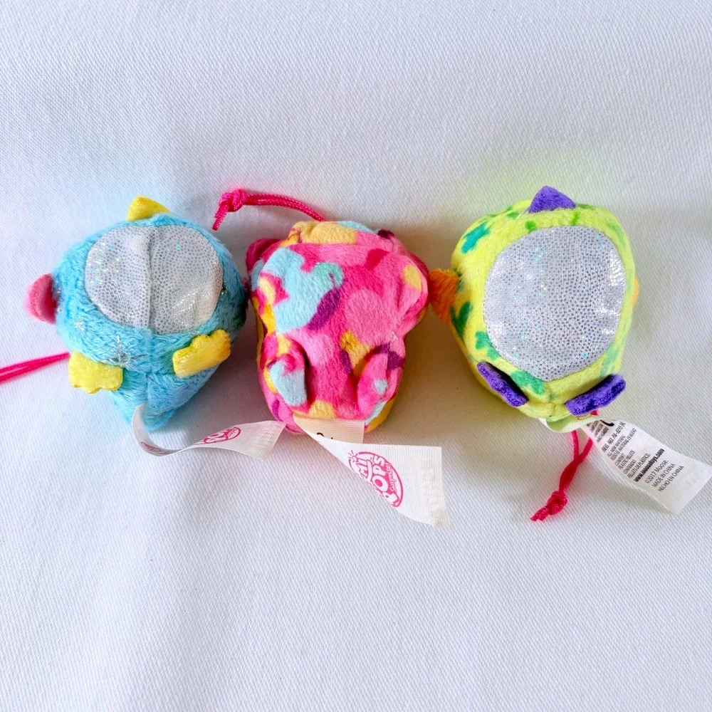 Moose Toys Lot of 3 Multi Pikmi Pops Surprise Scented Mini Plush Stuffed Animals